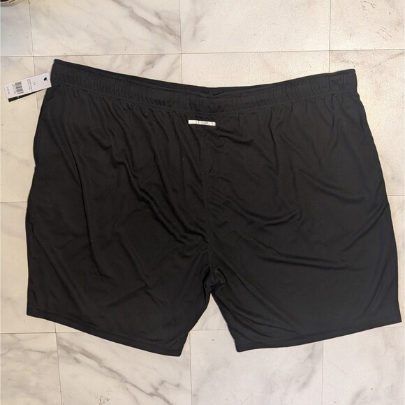 Zelos Men's Size 4X Athletic Gym Shorts Big & Tall Black | Drawstring | Pockets - Picture 2 of 9